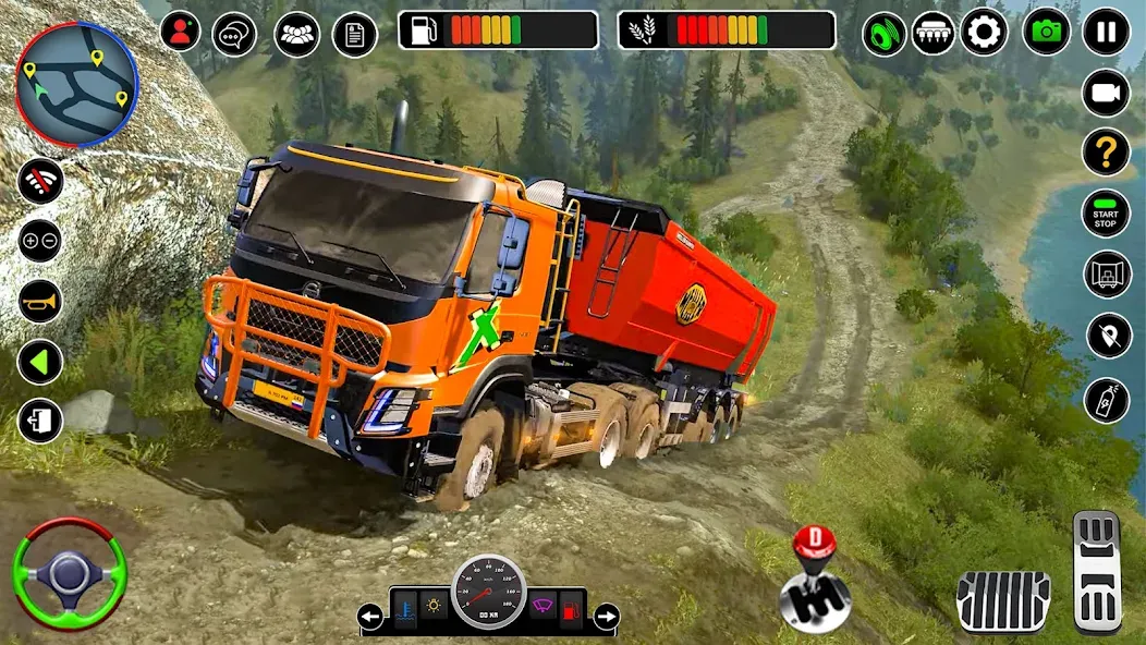Offroad Mud Truck Simulator 3D — скачать мод: Безлимитные деньги и топливо — скриншот 3