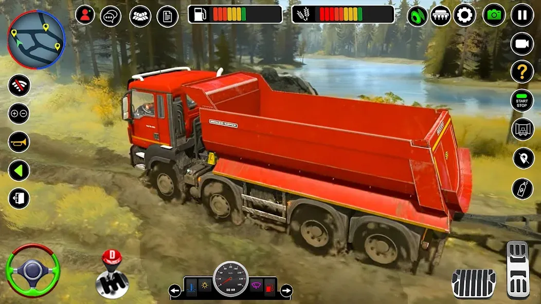 Offroad Mud Truck Simulator 3D — скачать мод: Безлимитные деньги и топливо — скриншот 4