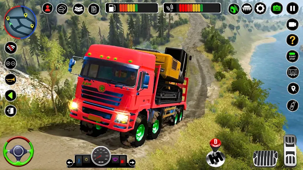 Offroad Mud Truck Simulator 3D — скачать мод: Безлимитные деньги и топливо — скриншот 5