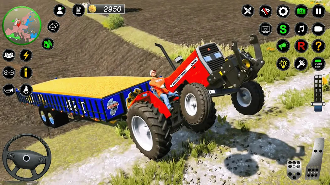 Real Farmer Tractor Drive Game взлом на Андроид — Безлимитные деньги и топливо — скриншот 2