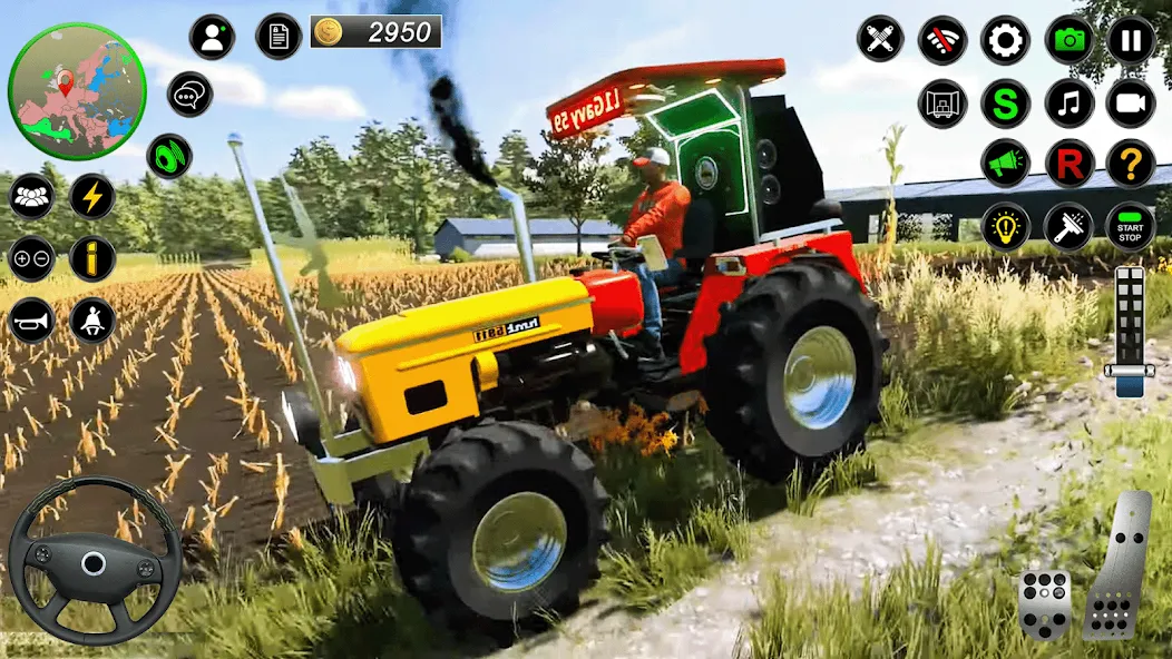 Real Farmer Tractor Drive Game взлом на Андроид — Безлимитные деньги и топливо — скриншот 3