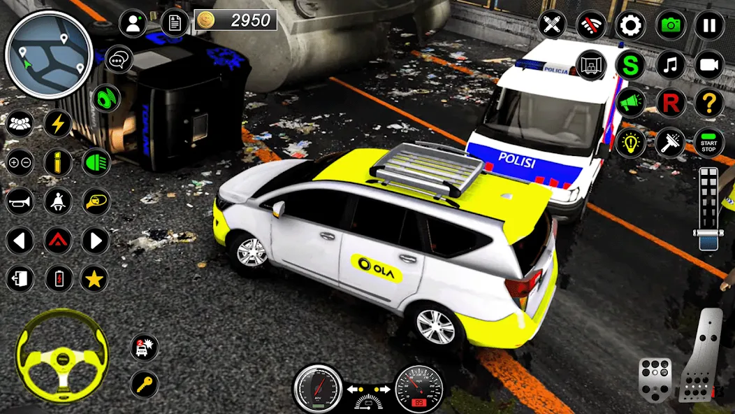 City Taxi Games Taxi Simulator — взломанная версия, Безлимитные деньги и топливо — скриншот 2