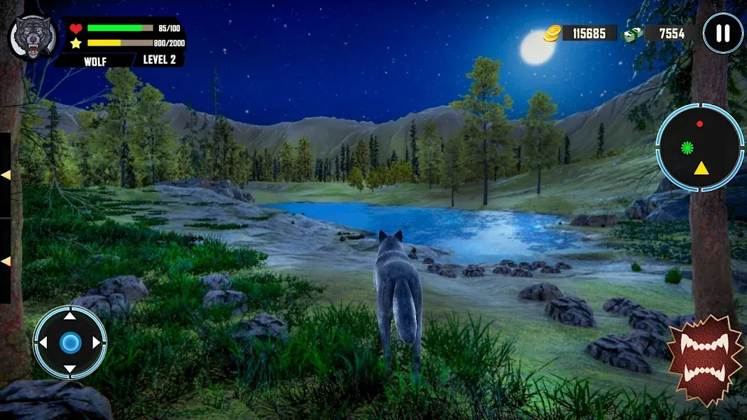 Скачать Wild Wolf Simulator Games мод — Безлимитные деньги и энергия — скриншот 4 Скачать Wild Wolf Simulator Games мод — Безлимитные деньги и энергия — скриншот 4