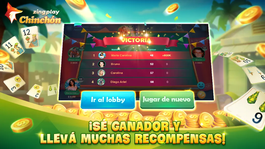 Скачать ChinChón Zingplay Juego Online последней версии — Безлимитные монеты и быстрый прогресс — скриншот 5 Скачать ChinChón Zingplay Juego Online последней версии — Безлимитные монеты и быстрый прогресс — скриншот 5