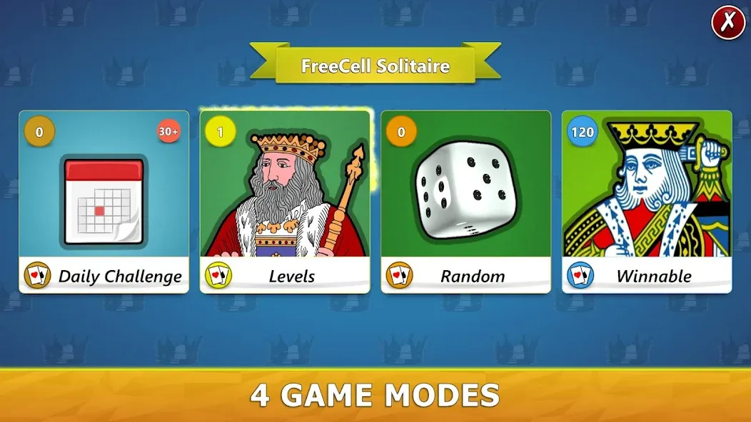 Скачать FreeCell Solitaire - Card Game мод — Безлимитные подсказки и отмена ходов — скриншот 3