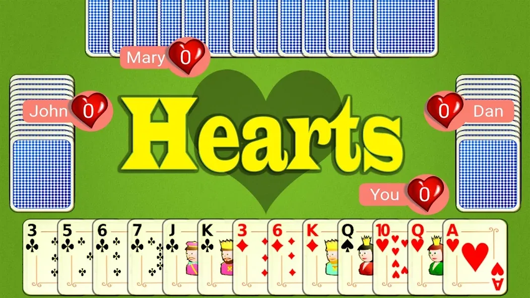 Hearts Mobile на телефон — скачать мод: Без рекламы и открыты все уровни — скриншот 1 Hearts Mobile на телефон — скачать мод: Без рекламы и открыты все уровни — скриншот 1