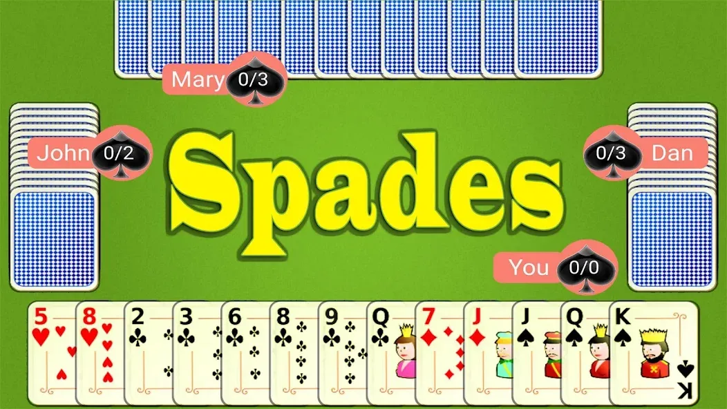 Скачать Spades Mobile мод — Без рекламы и бесконечные монеты — скриншот 1 Скачать Spades Mobile мод — Без рекламы и бесконечные монеты — скриншот 1