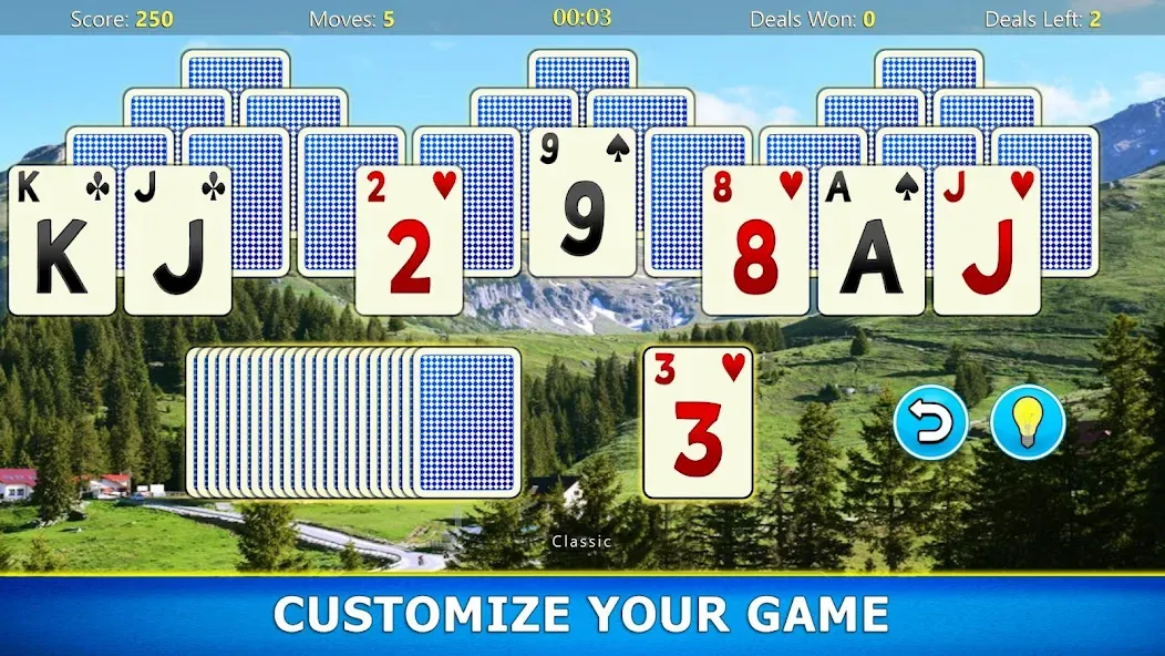 Скачать TriPeaks Solitaire Mobile Mod APK — Безлимитные подсказки и отмены хода — скриншот 3 Скачать TriPeaks Solitaire Mobile Mod APK — Безлимитные подсказки и отмены хода — скриншот 3