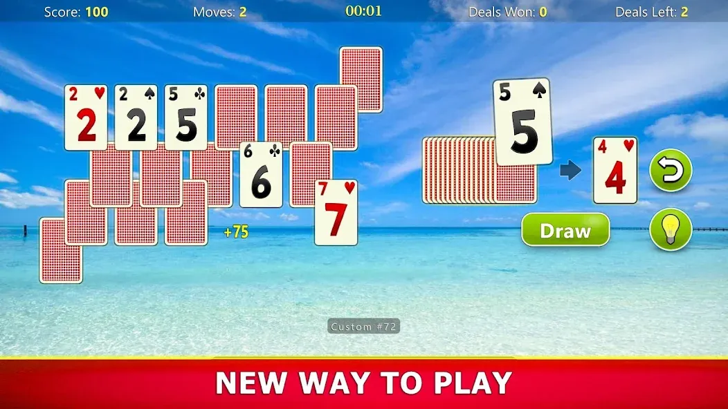 Скачать TriPeaks Solitaire Mobile Mod APK — Безлимитные подсказки и отмены хода — скриншот 4 Скачать TriPeaks Solitaire Mobile Mod APK — Безлимитные подсказки и отмены хода — скриншот 4