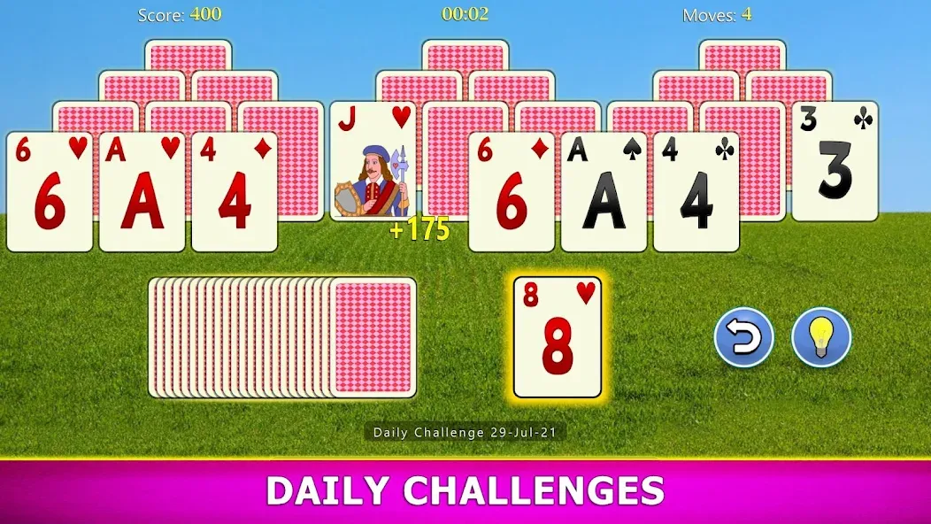 Скачать TriPeaks Solitaire Mobile Mod APK — Безлимитные подсказки и отмены хода — скриншот 5 Скачать TriPeaks Solitaire Mobile Mod APK — Безлимитные подсказки и отмены хода — скриншот 5