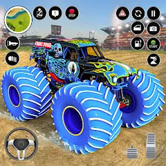 Скачать Extreme Monster Truck Game 3D мод — Безлимитные деньги и топливо