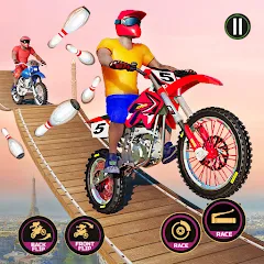 Motor Bike Stunt Racing Games — последняя версия с модом (Безлимитные деньги и все байки)