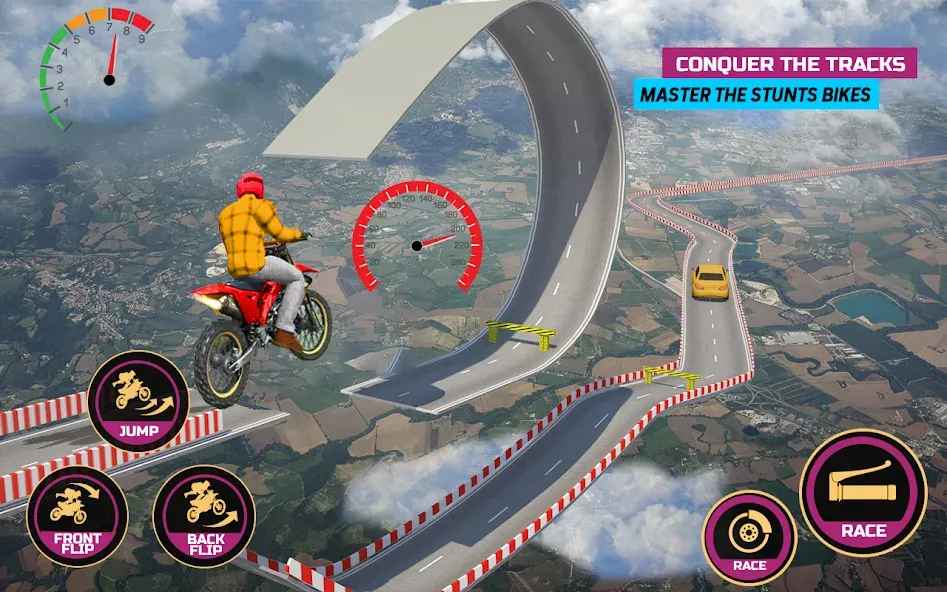 Скачать взлом Racing Bike Stunt Games Master — Безлимитные деньги и всё открыто — скриншот 4 Скачать взлом Racing Bike Stunt Games Master — Безлимитные деньги и всё открыто — скриншот 4