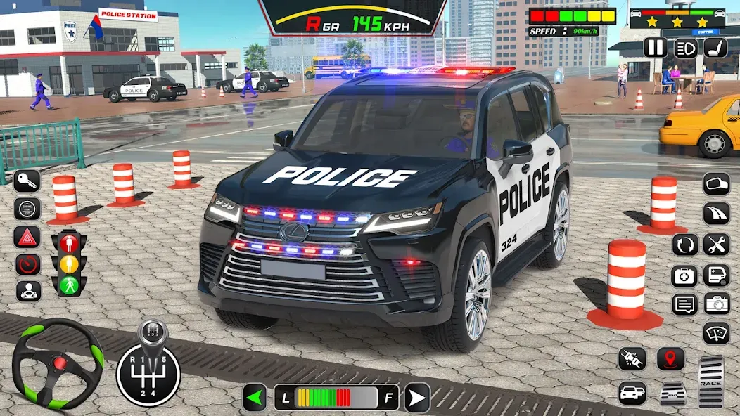 Скачать Police Car Driving School Game последней версии — Безлимитные деньги и все машины — скриншот 1 Скачать Police Car Driving School Game последней версии — Безлимитные деньги и все машины — скриншот 1