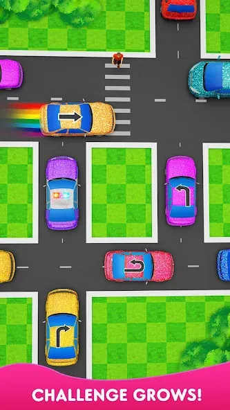 Traffic Jam - Car Escape Games взломанный APK — Без рекламы и бесконечные подсказки — скриншот 3