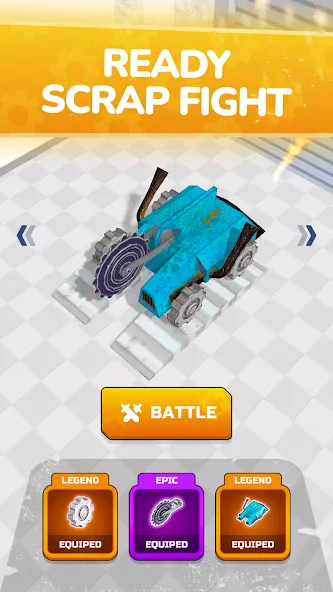 Scrap Robot Fighting взломанный APK — Много металлолома и мощное оружие — скриншот 2