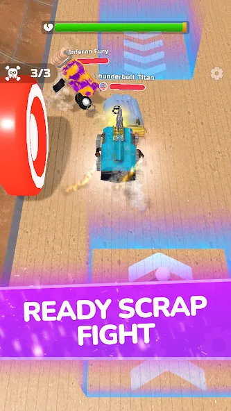 Scrap Robot Fighting взломанный APK — Много металлолома и мощное оружие — скриншот 3