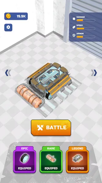 Scrap Robot Fighting взломанный APK — Много металлолома и мощное оружие — скриншот 5