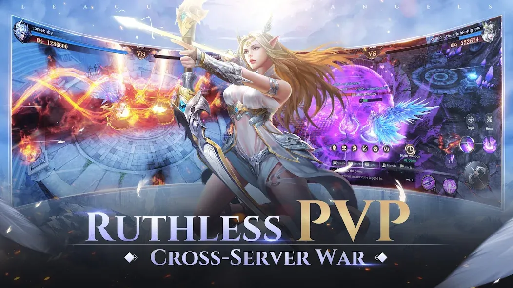 Мод League of Angels: Chaos — Безлимитные деньги и алмазы, скачать APK — скриншот 1 Мод League of Angels: Chaos — Безлимитные деньги и алмазы, скачать APK — скриншот 1