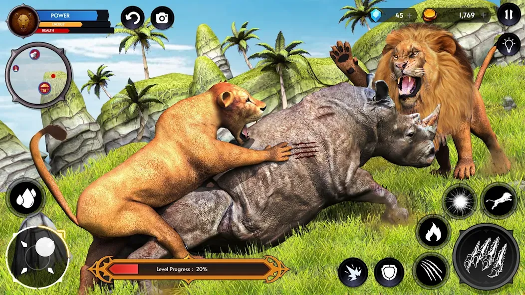 Скачать Lion Simulator Wild Lion Games последней версии — Безлимитные деньги и мощный лев — скриншот 3 Скачать Lion Simulator Wild Lion Games последней версии — Безлимитные деньги и мощный лев — скриншот 3