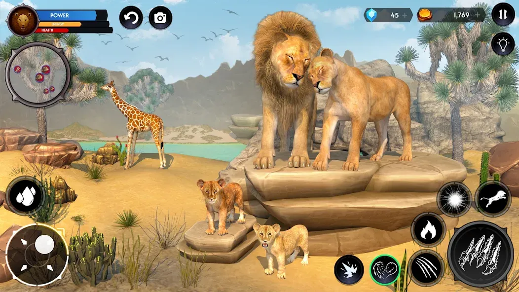 Скачать Lion Simulator Wild Lion Games последней версии — Безлимитные деньги и мощный лев — скриншот 4 Скачать Lion Simulator Wild Lion Games последней версии — Безлимитные деньги и мощный лев — скриншот 4