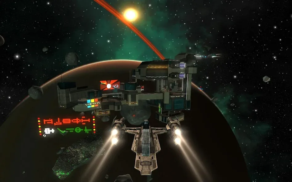 Vendetta Online (3D Space MMO] на телефон — скачать мод: Безлимитные ресурсы и открытые корабли — скриншот 4