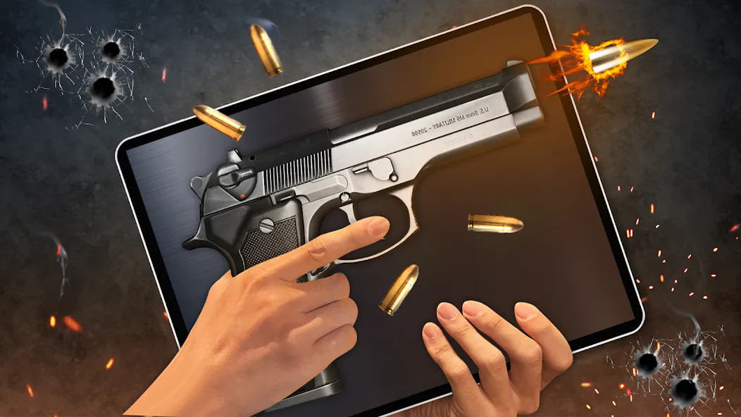 Мод Gun Simulator 3D & Time Bomb — Безлимитные патроны и оружие, скачать APK — скриншот 1 Мод Gun Simulator 3D & Time Bomb — Безлимитные патроны и оружие, скачать APK — скриншот 1