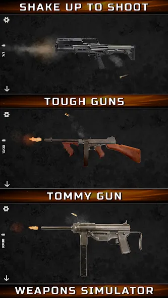 Gun Simulator : Tough Guns (Мод: Реалистичная стрельба и мощное оружие) — скачать на Андроид — скриншот 5 Gun Simulator : Tough Guns (Мод: Реалистичная стрельба и мощное оружие) — скачать на Андроид — скриншот 5