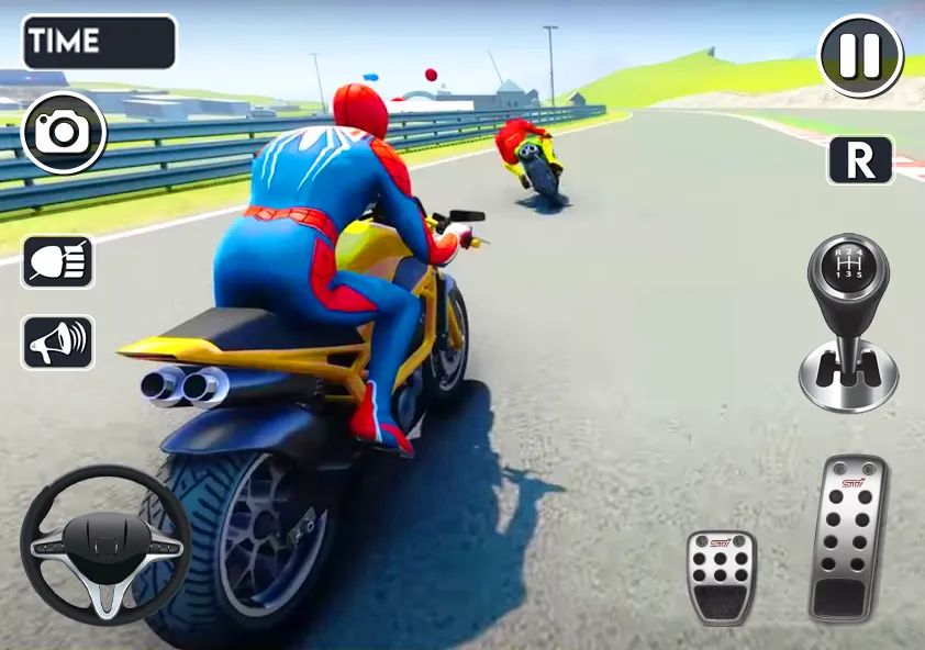 Spider Bike Stunt 3D Mega Ramp (Мод: Безлимитные деньги и все байки открыты) — скачать на Андроид — скриншот 2 Spider Bike Stunt 3D Mega Ramp (Мод: Безлимитные деньги и все байки открыты) — скачать на Андроид — скриншот 2