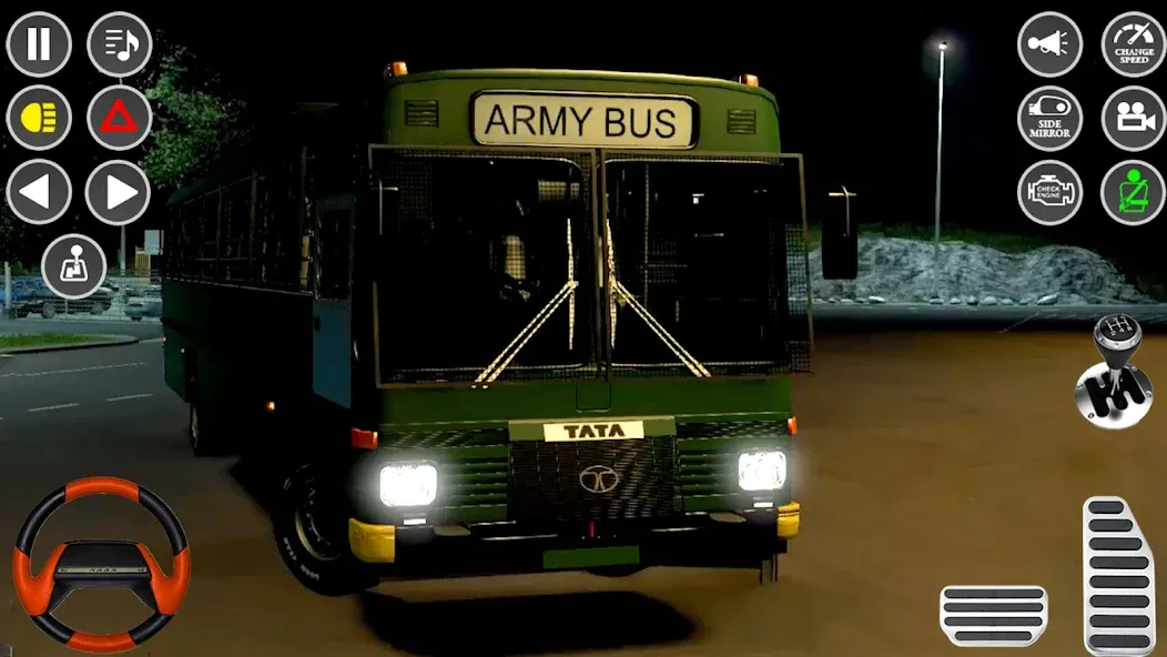 US Military Coach Simulator 3D (Мод: Безлимитные деньги и топливо) — скачать на Андроид — скриншот 1 US Military Coach Simulator 3D (Мод: Безлимитные деньги и топливо) — скачать на Андроид — скриншот 1