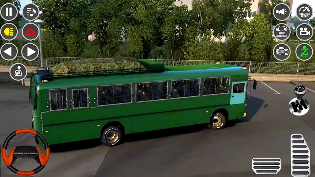 US Military Coach Simulator 3D (Мод: Безлимитные деньги и топливо) — скачать на Андроид — скриншот 4 US Military Coach Simulator 3D (Мод: Безлимитные деньги и топливо) — скачать на Андроид — скриншот 4