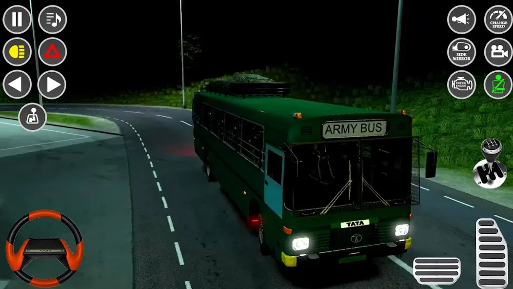 US Military Coach Simulator 3D (Мод: Безлимитные деньги и топливо) — скачать на Андроид — скриншот 5 US Military Coach Simulator 3D (Мод: Безлимитные деньги и топливо) — скачать на Андроид — скриншот 5