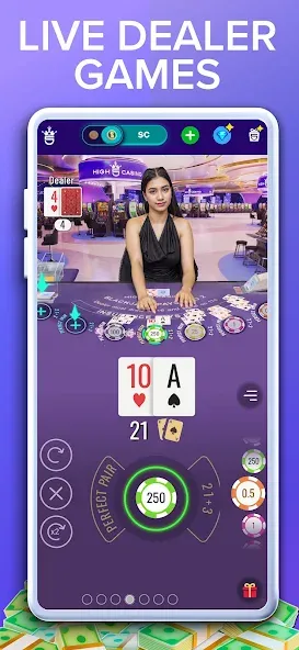High 5 Casino: Real Slot Games на телефон — скачать мод: Безлимитные монеты и бесплатные вращения — скриншот 4