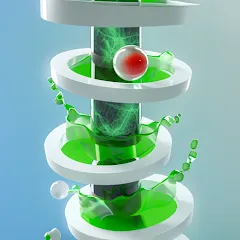Скачать взлом Helix Jump — Без рекламы и бесконечные жизни