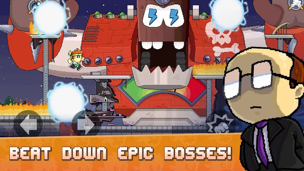 Мод Dan the Man: Action Platformer — Безлимитные монеты и усиленное оружие, скачать APK — скриншот 3