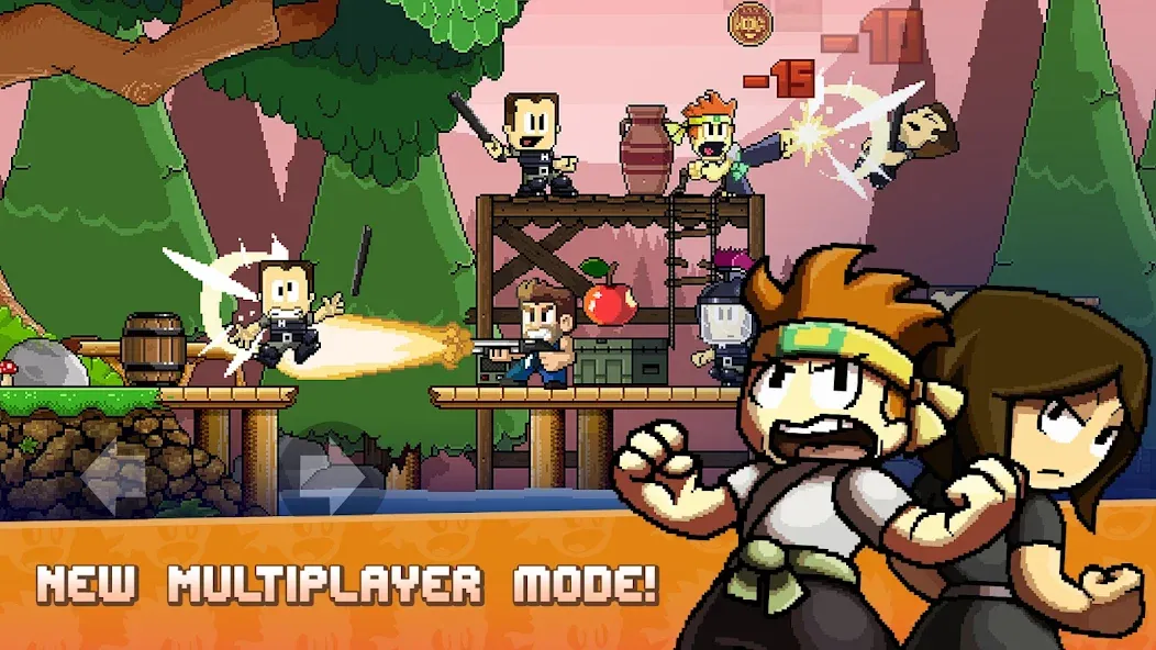 Мод Dan the Man: Action Platformer — Безлимитные монеты и усиленное оружие, скачать APK — скриншот 4