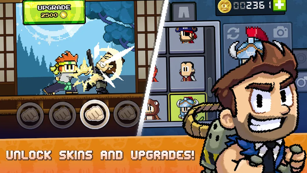 Мод Dan the Man: Action Platformer — Безлимитные монеты и усиленное оружие, скачать APK — скриншот 5