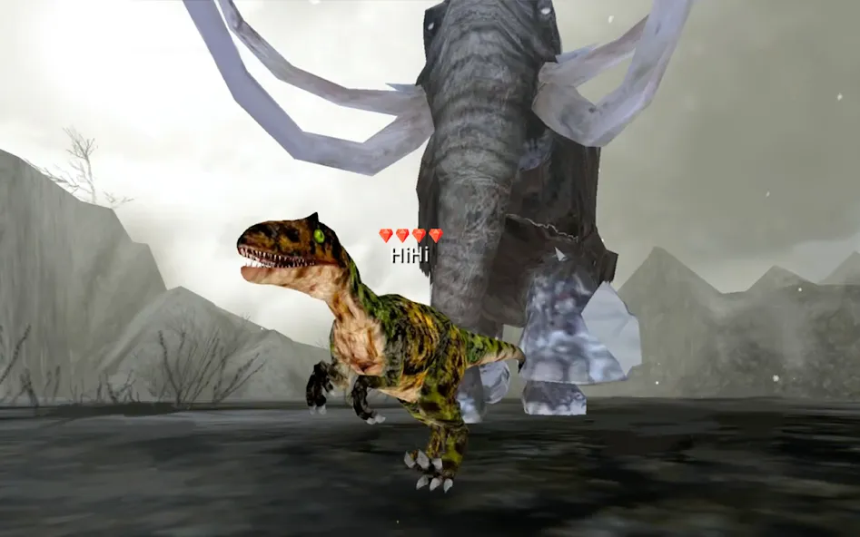 Dinos Online взлом на Андроид — Много денег и усиленные динозавры — скриншот 1