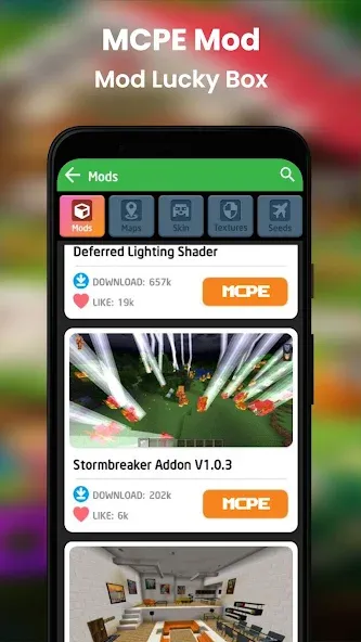 Скачать Mods for MCPE by Arata Mod APK — Каталог модов и карт — скриншот 5 Скачать Mods for MCPE by Arata Mod APK — Каталог модов и карт — скриншот 5