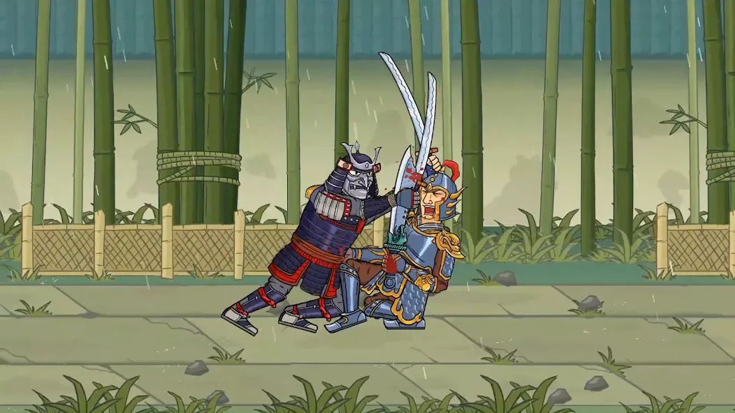 Crazy Samurai на телефон — скачать мод: Безлимитные монеты и усиленный самурай — скриншот 2 Crazy Samurai на телефон — скачать мод: Безлимитные монеты и усиленный самурай — скриншот 2