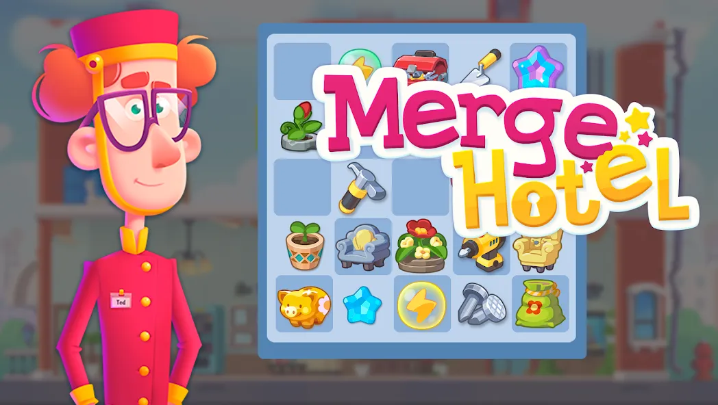 Merge Hotel: Family Story Game MOD APK: Безлимитные деньги и энергия — скриншот 1
