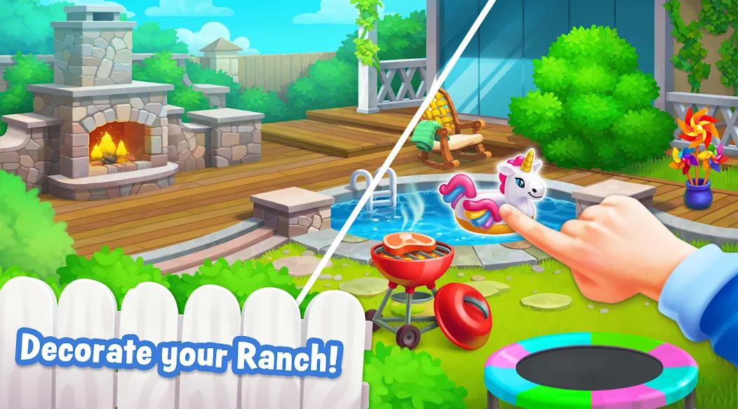 Ranch Adventures: Amazing Matc — Безлимитные монеты и жизни, скачать мод APK — скриншот 1 Ranch Adventures: Amazing Matc — Безлимитные монеты и жизни, скачать мод APK — скриншот 1