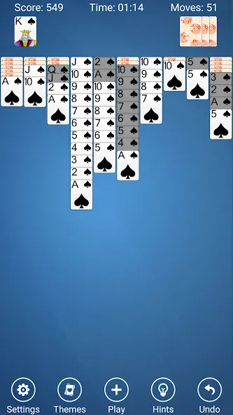 Скачать Spider Solitaire Mod APK — Без рекламы и все масти открыты — скриншот 5 Скачать Spider Solitaire Mod APK — Без рекламы и все масти открыты — скриншот 5