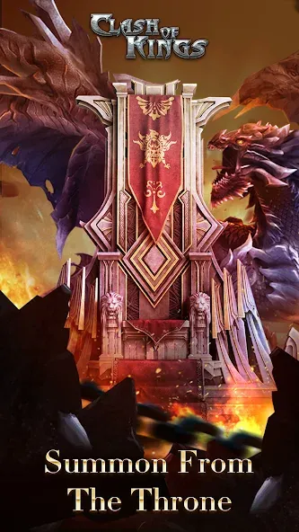 Clash of Kings бесплатно на Андроид — мод: Безлимитные ресурсы и ускоренное строительство — скриншот 1