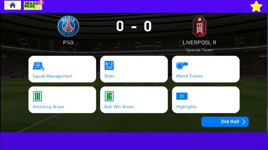 PESfOOTBALL MOBILE 2023 — скачать мод: Улучшенная графика и новые команды — скриншот 2 PESfOOTBALL MOBILE 2023 — скачать мод: Улучшенная графика и новые команды — скриншот 2