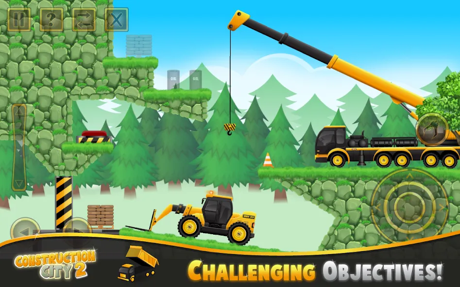 Construction City 2 мод на Андроид: Безлимитные деньги и все машины — скриншот 1