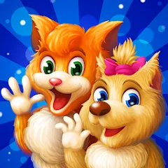 Cat & Dog Story Adventure Game бесплатно на Андроид — мод: Безлимитные деньги и открыты все уровни