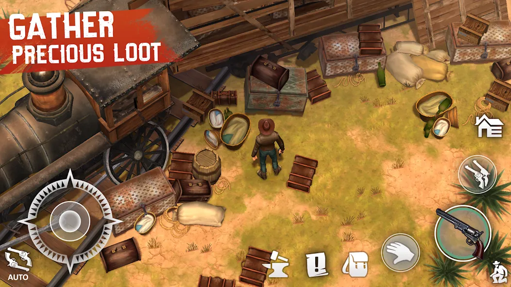 Скачать Westland Survival: Cowboy Game Mod APK — Безлимитные ресурсы и патроны — скриншот 4 Скачать Westland Survival: Cowboy Game Mod APK — Безлимитные ресурсы и патроны — скриншот 4