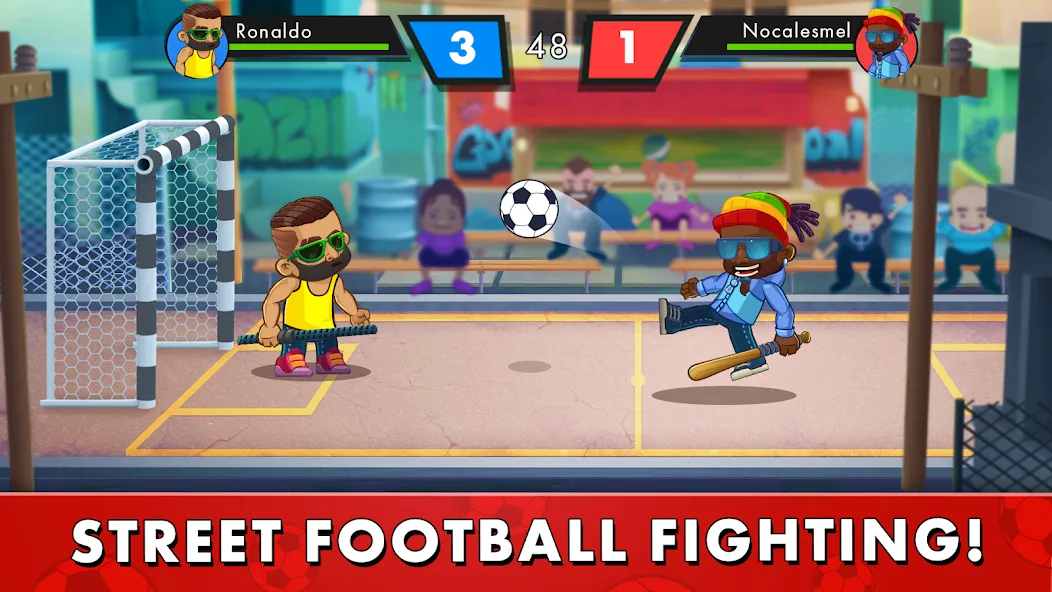 Скачать взлом Street Soccer：Ultimate Fight — Безлимитные деньги и всё открыто — скриншот 1