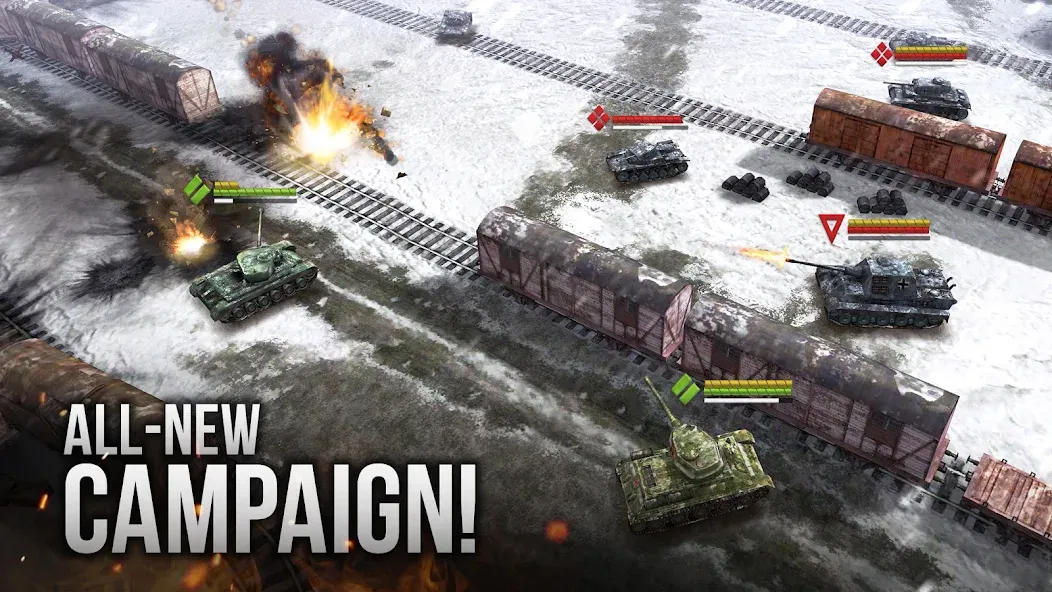 Armor Age: WW2 tank strategy — взломанная версия, Безлимитные деньги и открыты все уровни — скриншот 1 Armor Age: WW2 tank strategy — взломанная версия, Безлимитные деньги и открыты все уровни — скриншот 1